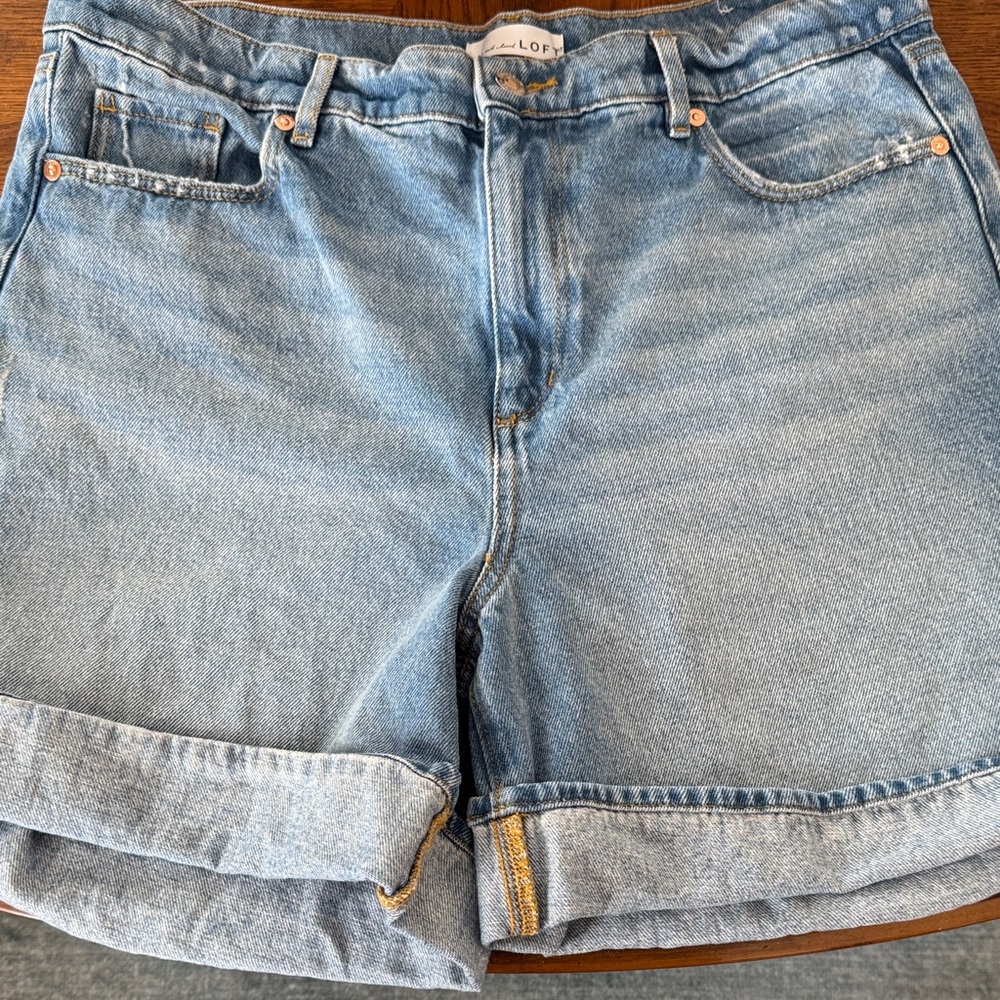 LOFT Light Blue Jean Shorts